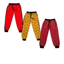 indiweaves Boys Pack of 3 Printed Joggers-picture-1
