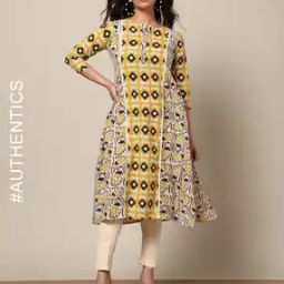 Sanganer Handblock Print Cotton Kurta with Pocket-image-10