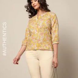 Sanganer Handblock Print Cotton Relaxed Fit Top-20