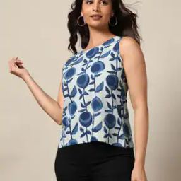 Sanganer Handblock Print Cotton Top-33