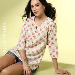 Women Floral Print Regular Fit Tunic-picture-30