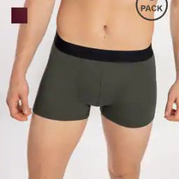 Pack Of 2 Men Regular Trunks with Elasticated Waist-image-12