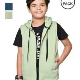 Pack of 3 Boys Zip-Front Regular Fit Jackets-image-23