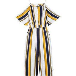 Striped Jumpsuit with Elasticated Waist -image-62