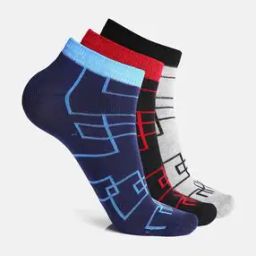 Pack of 3 Abstract Print Everyday Socks-image-26