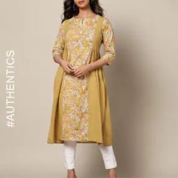 Sanganeri Handblock Print Cotton Kurta with Pocket-image-60