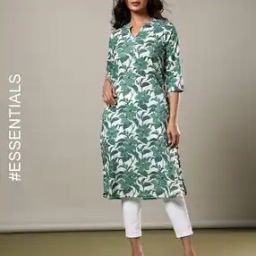Women Floral Print Straight Kurta-image-11