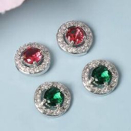 trink Silver-Plated Stone Studded Stud Earrings-picture-49