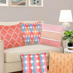 fabinaliv Set of 5 Geometric Print Cushion Covers image 1