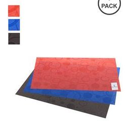 Set of 3 Geometric Pattern Fridge Shelf Mats 18" x 12"-50