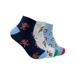 Men Pack of 3 Printed Ankle-Length Socks-image-99