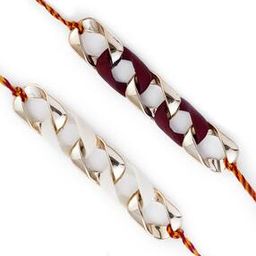 Set of 2 Twisted Chain Style Rakhis-image-3