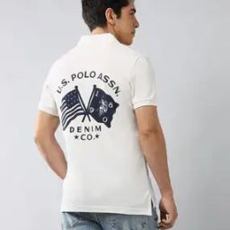 Men Logo Print Slim Fit Polo T-Shirt-image-18