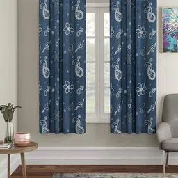 Set of 2 Indian Print Window Curtain-41