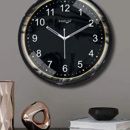 random Modern Round Wall Clock with Sweep Silent Movement image 1
