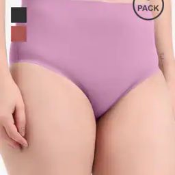 Pack of 3 Brief Panties with Elasticated Waistband -picture-25