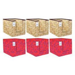 Set of 6 Floral Print Wardrobe Organisers-35