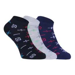 Women Pack of 3 Printed Ankle-Length Socks-image-118