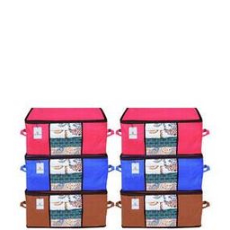 Set of 6 Blanket Storage Organisers-48