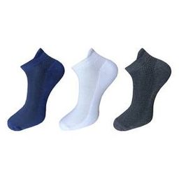 Pack of 3 Ribbed Ankle-Length Socks-picture-42