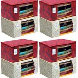 kuber industries Set of 8 Printed Saree Storage Covers-picture-4