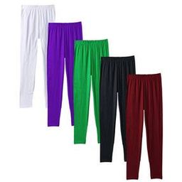 Pack of 5 Cotton Leggings-image-122