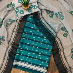 Women Block Print 3-Piece Unstitched Dress Material-image-39