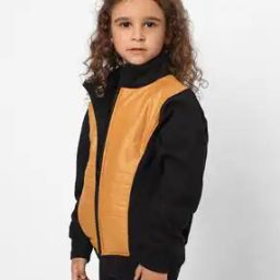 Girls Colour-Block Bomber Jacket-image-75