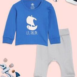 Infants Graphic Print T-Shirt & Pyjamas Set-image-84