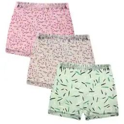 Girls Pack of 3 Bloomers with Elasticated Waistband-image-72