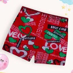 Girls Printed Boyshorts with Elasticated Waistband-image-79