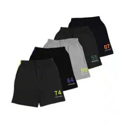 Pack of 5 Mid-Rise Regular Shorts-image-42