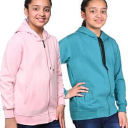 Girls Regular Fit Hooded Neck Sweatshirt -image-76