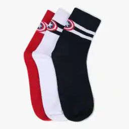 Men Pack of 3 Printed Ankle Length Socks-image-67