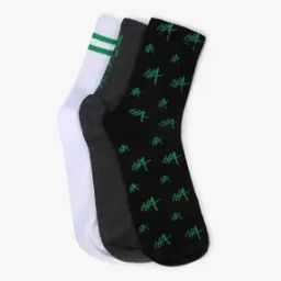 Men Pack of 3 Printed Ankle Length Socks-image-86