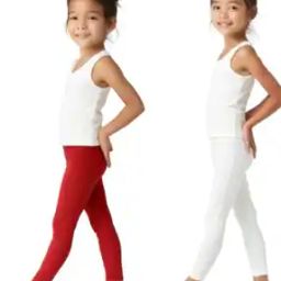 Pack Of 2 Girls Leggings with Elasticated Waist-image-50