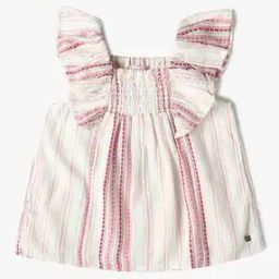 Girls Woven Striped Top-image-16