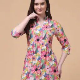 Women Floral Print Fitted Tunic-picture-8