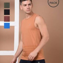 Pack of 5 Men Sleeveless Vests-image-12