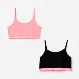 Girls Pack of 2 Beginners T-Shirt Bras-image-11