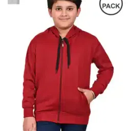 Boys Pack of 2 Zip-Front Hoodies with Insert Pocket-image-20