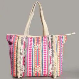 Women Patterned Tote Bag-50