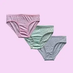gialon Women Pack of 3 High Rise Cotton Briefs-picture-6