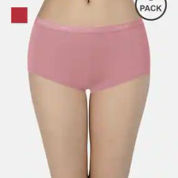 Pack of 2 Three-Fourth Coverage Low-Rise Boyshort Panties - PPK62001-image-32