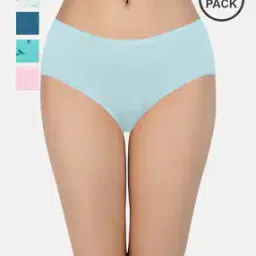 Pack of 5 Three-Fourth Coverage Low-Rise Hipster Panties - PPK45301-image-29