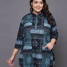 Women Paisley Print Straight Kurti-image-60