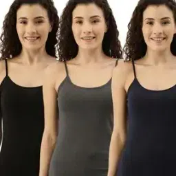 Pack of 3 Textured Camisole-image-4