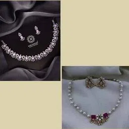 brado jewellery Women Set of 2 Stone-Studded Necklaces & Earings Set-picture-32