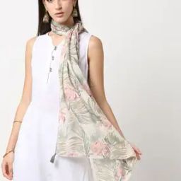 Women Floral Print Stole-image-69
