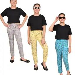 Pack of 3 Girls Printed Pyjamas-image-3